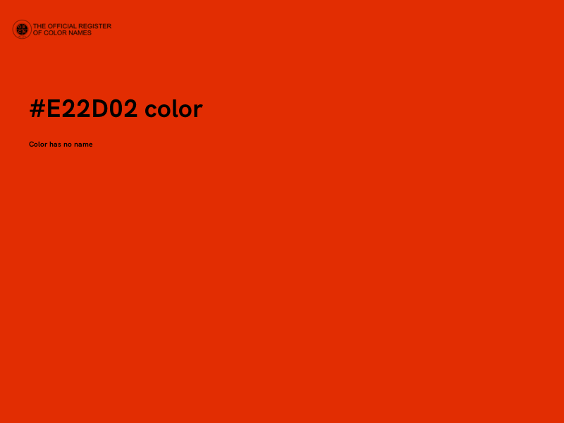 #E22D02 color image