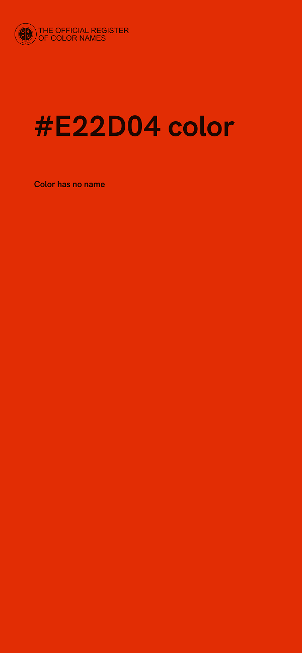 #E22D04 color image