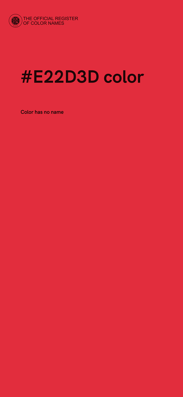 #E22D3D color image