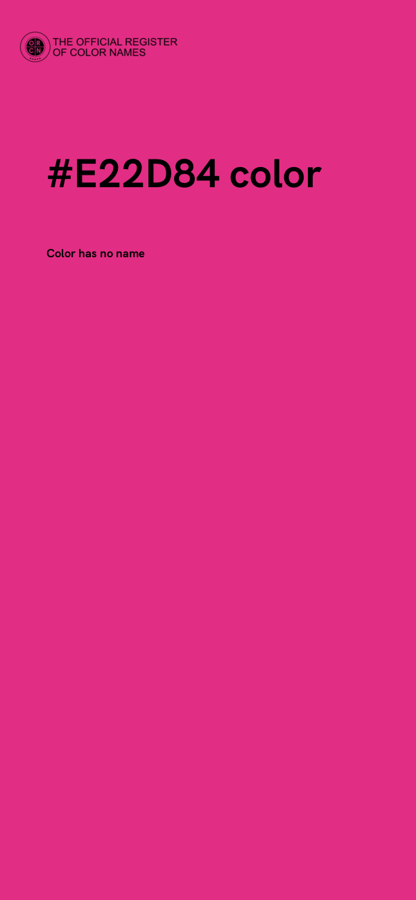 #E22D84 color image