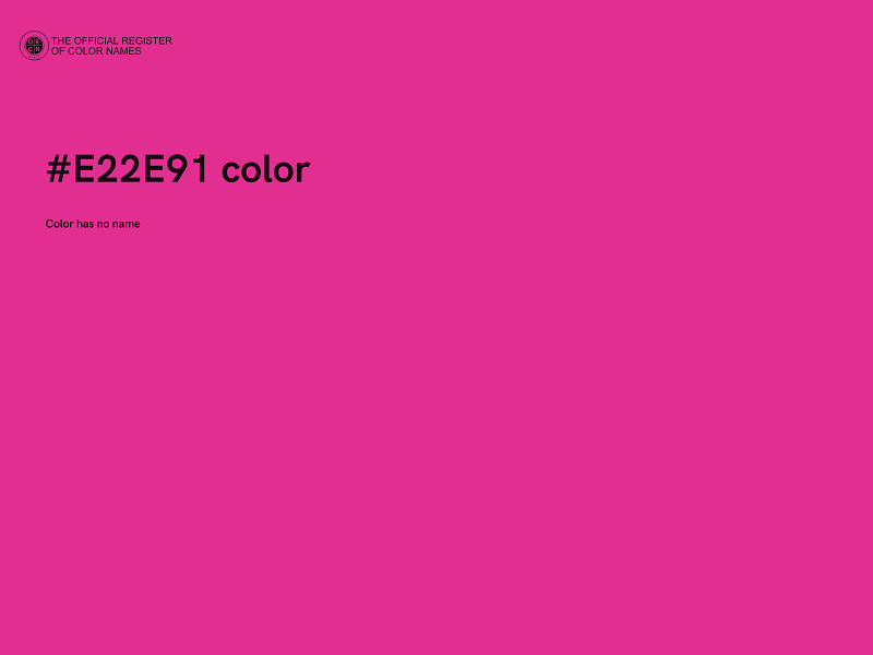 #E22E91 color image