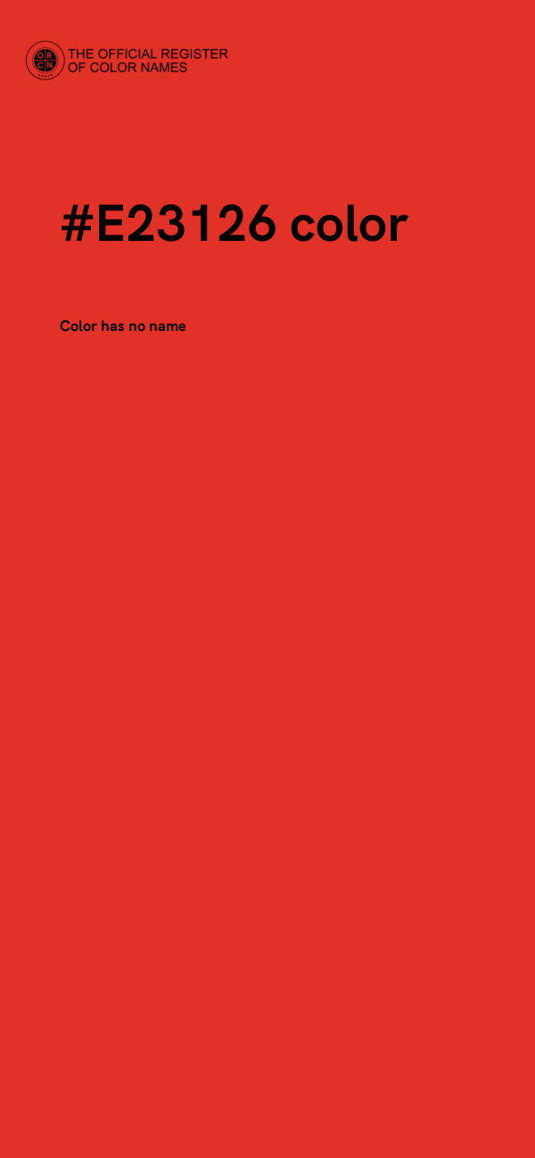 #E23126 color image