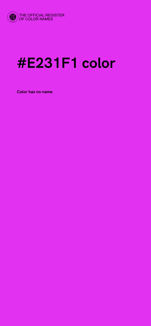 #E231F1 color image