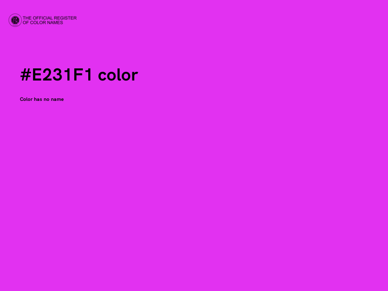 #E231F1 color image