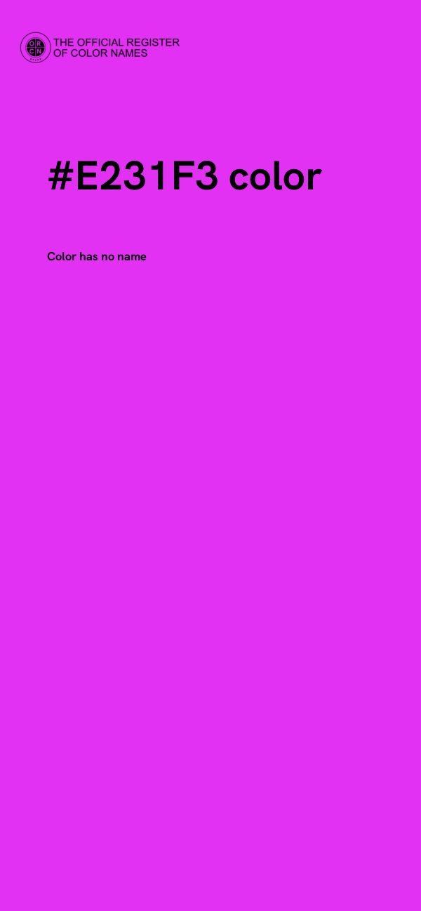 #E231F3 color image