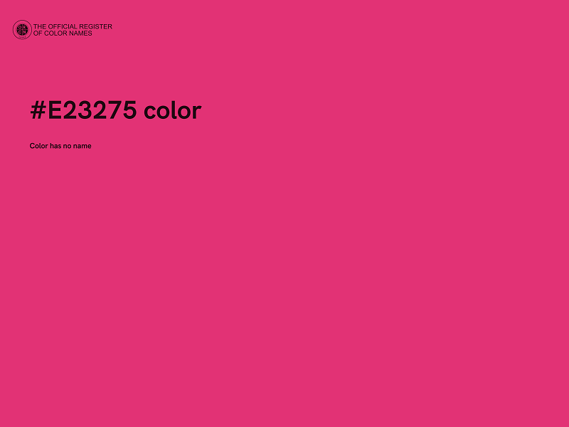 #E23275 color image