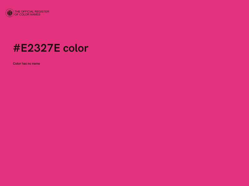 #E2327E color image