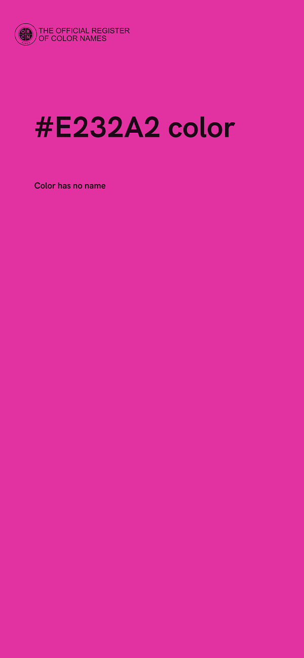 #E232A2 color image