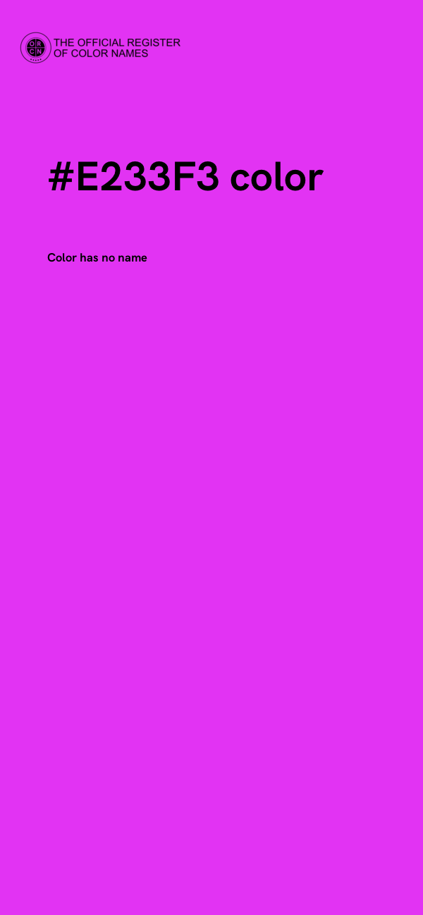 #E233F3 color image