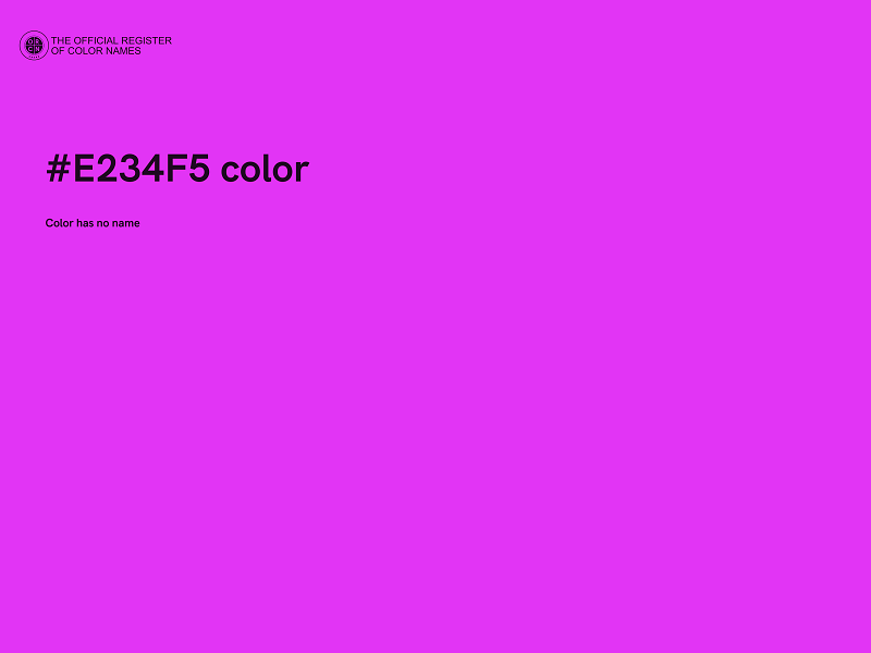 #E234F5 color image