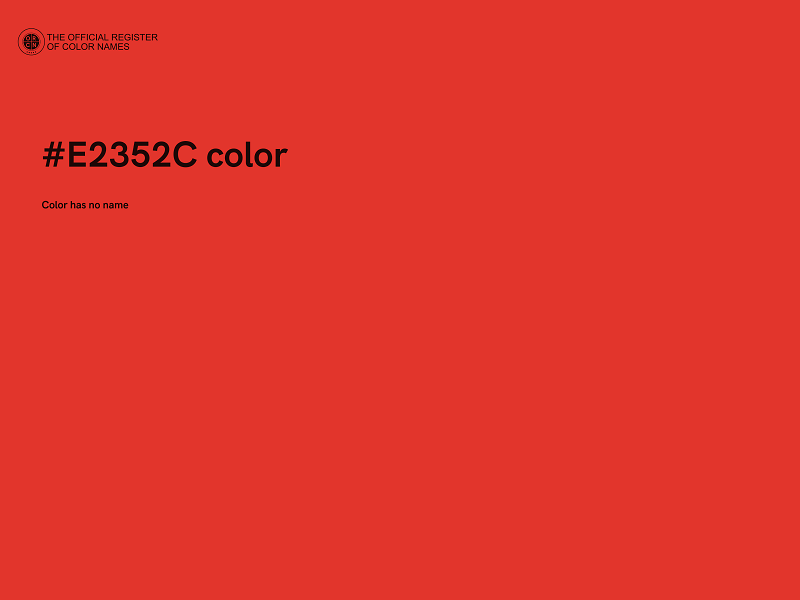 #E2352C color image