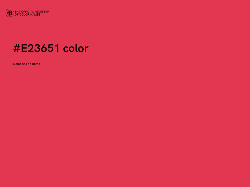 #E23651 color image