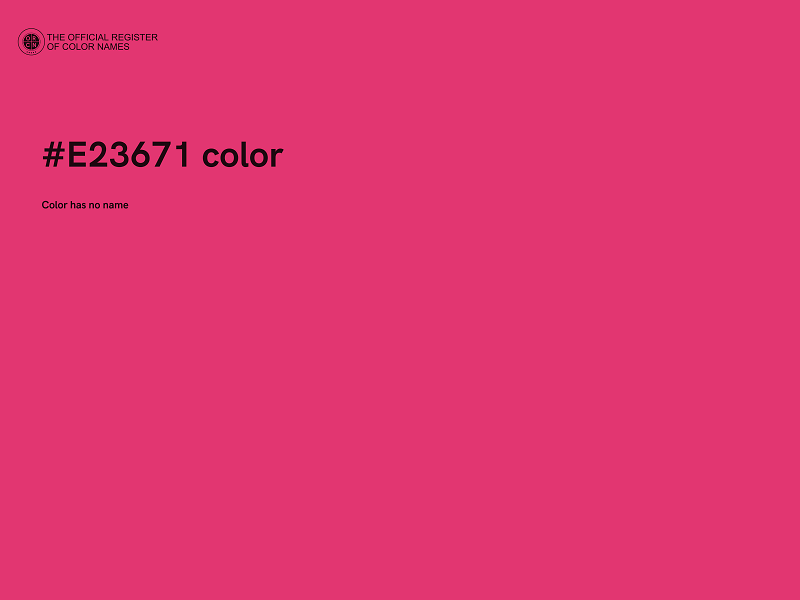 #E23671 color image