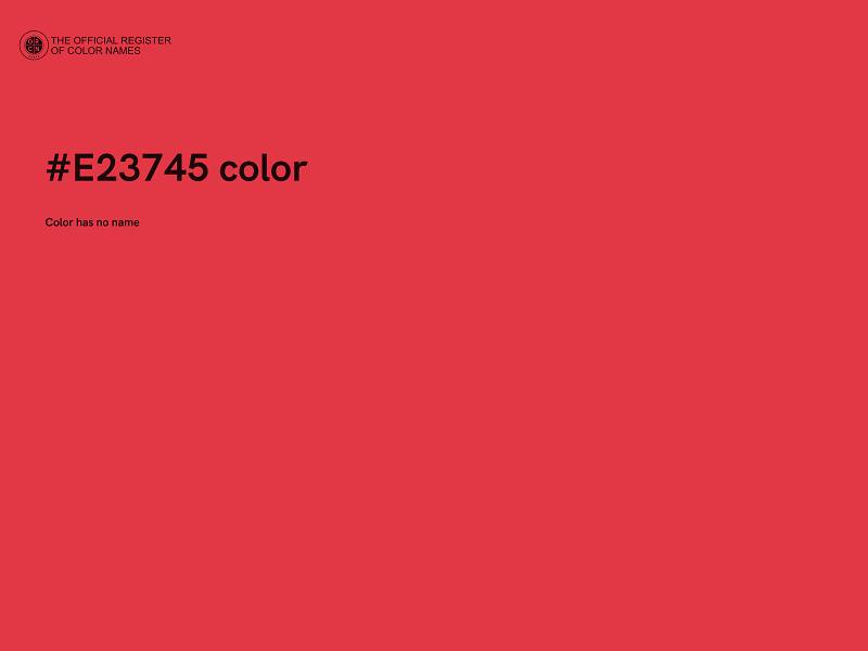 #E23745 color image