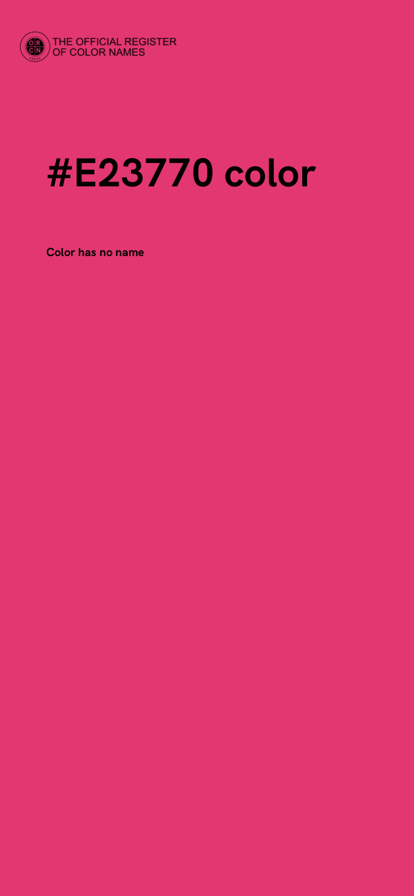 #E23770 color image