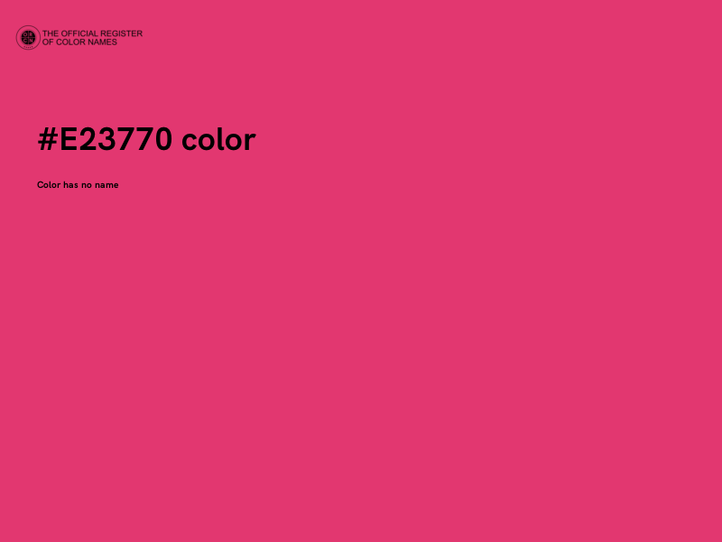 #E23770 color image
