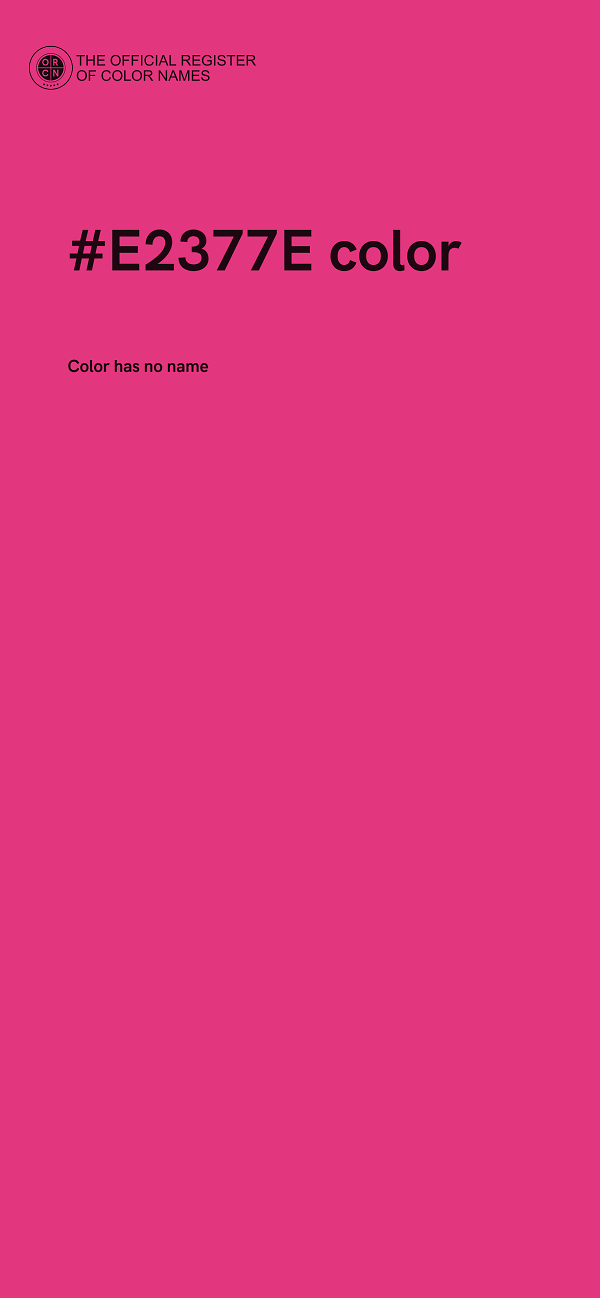 #E2377E color image