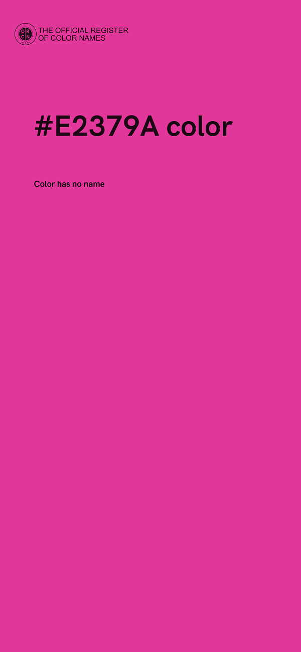 #E2379A color image
