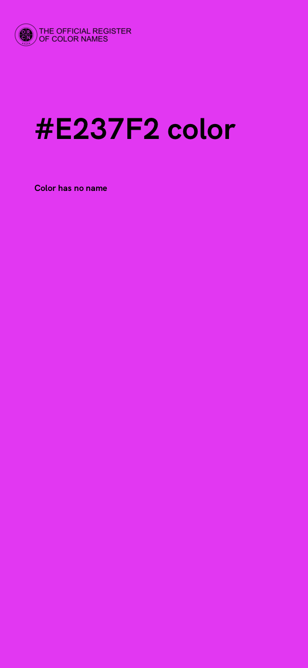 #E237F2 color image
