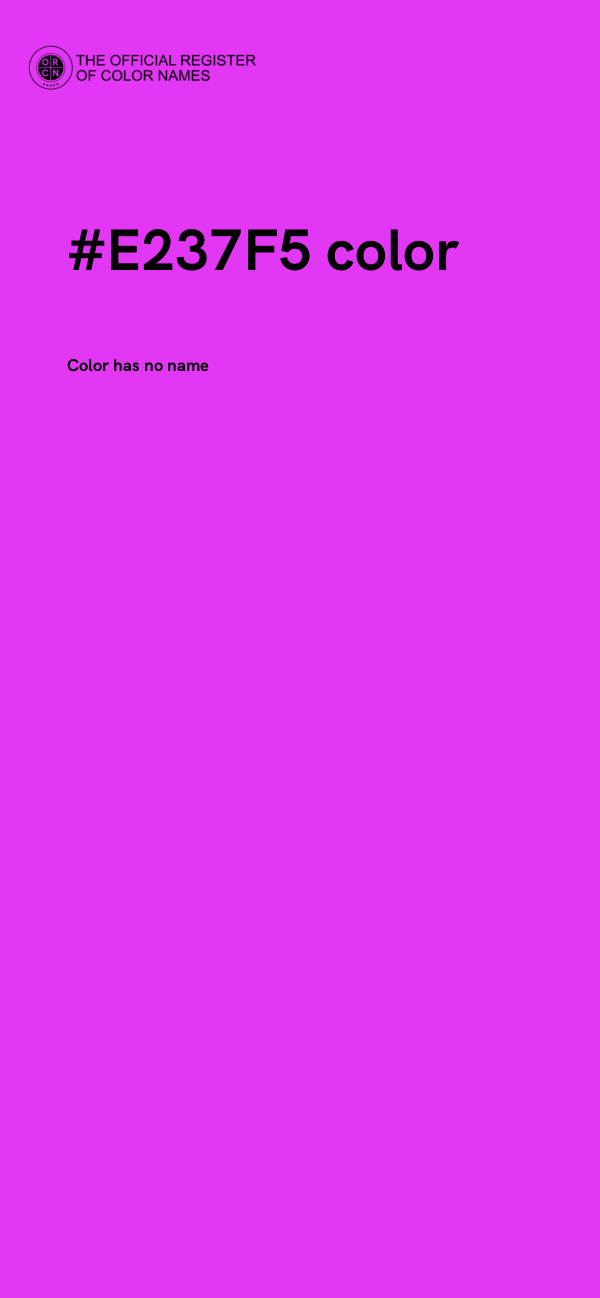 #E237F5 color image