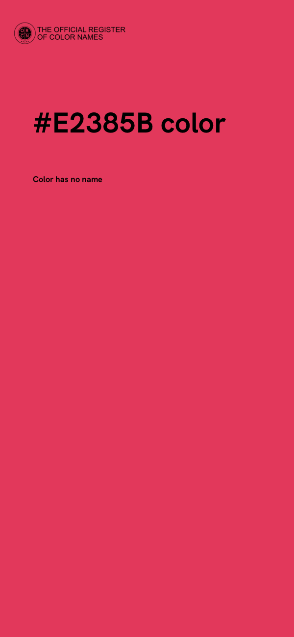 #E2385B color image