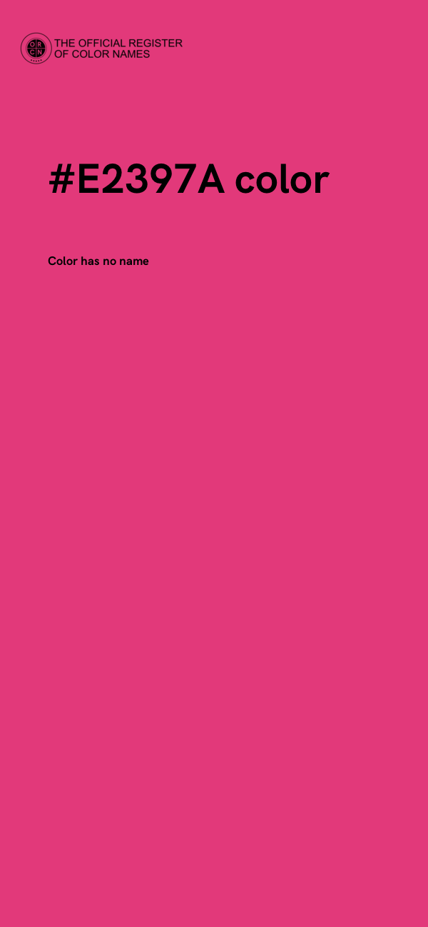 #E2397A color image