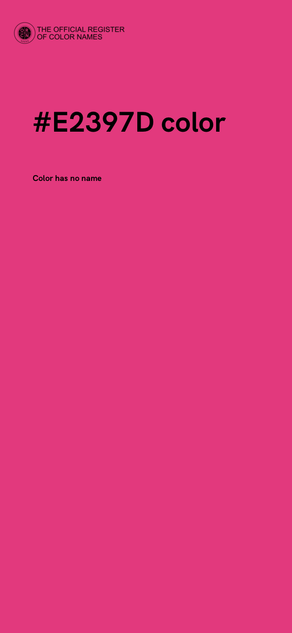 #E2397D color image