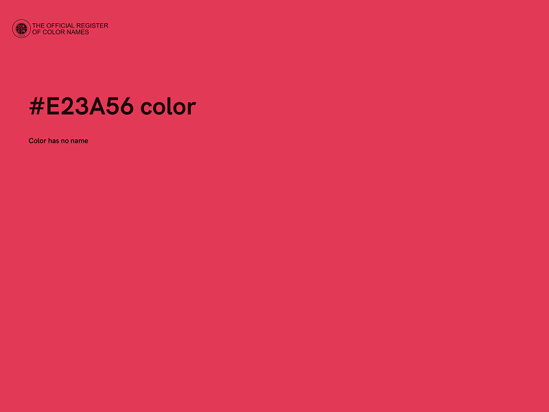 #E23A56 color image