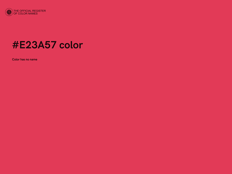 #E23A57 color image