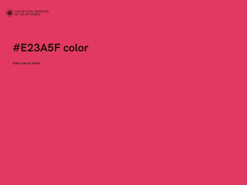 #E23A5F color image