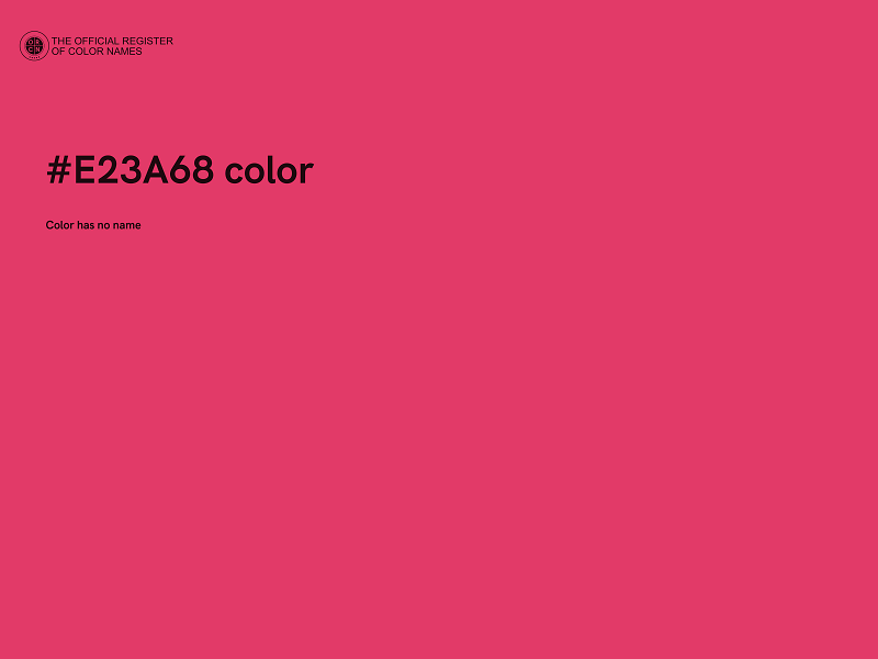 #E23A68 color image