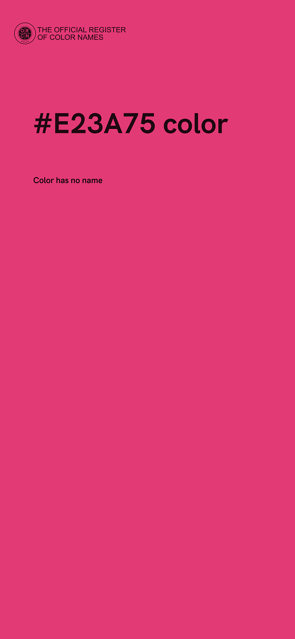 #E23A75 color image
