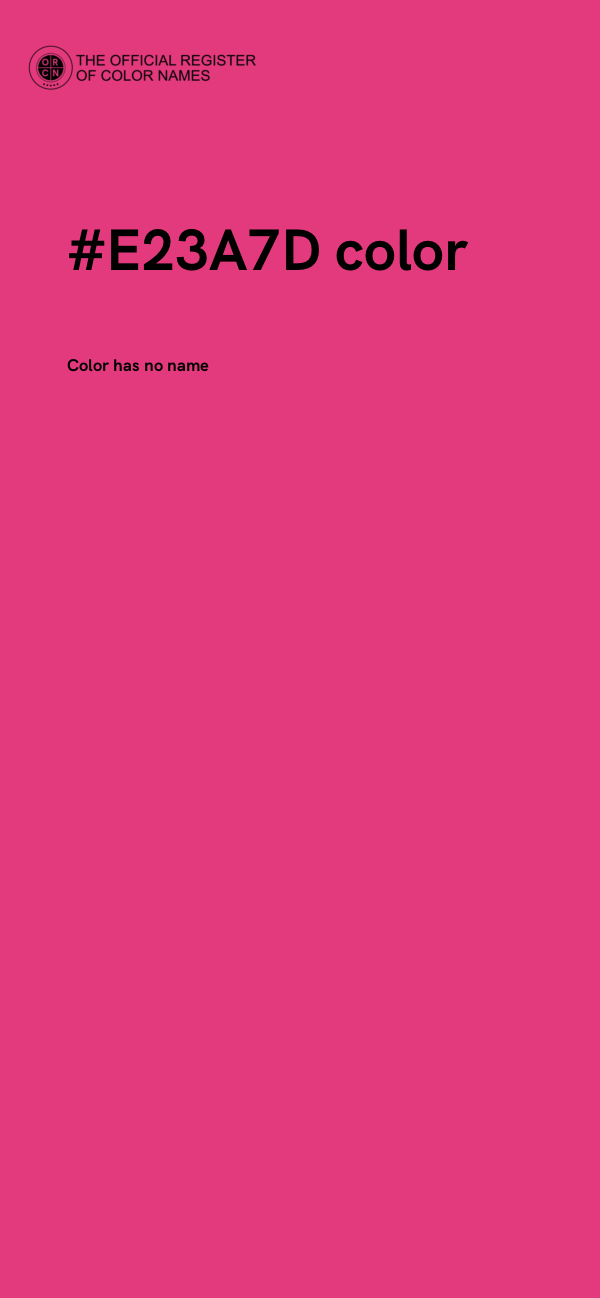 #E23A7D color image