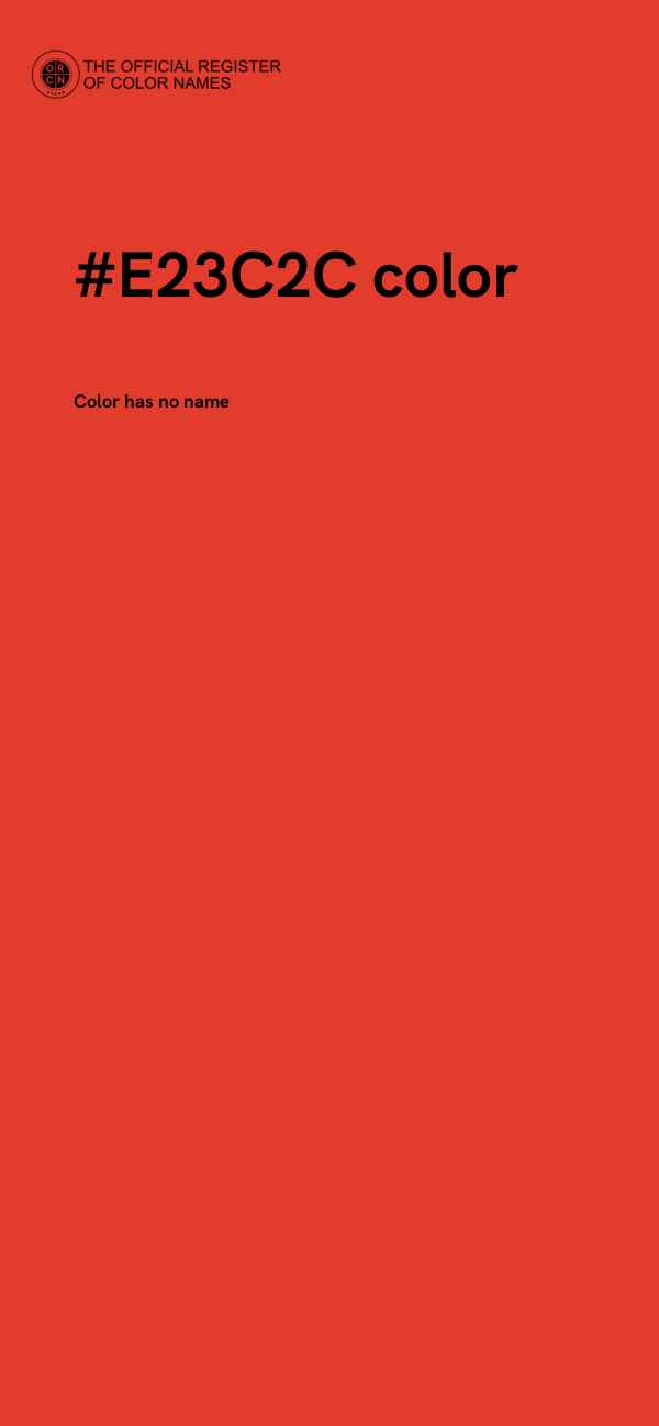 #E23C2C color image