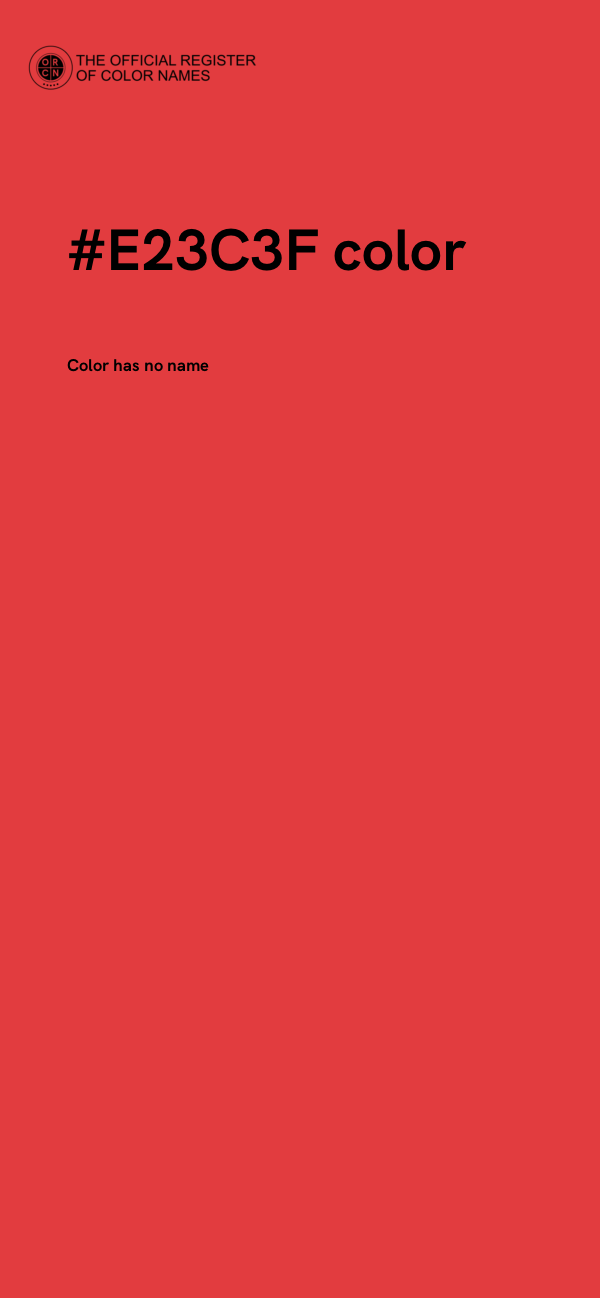 #E23C3F color image