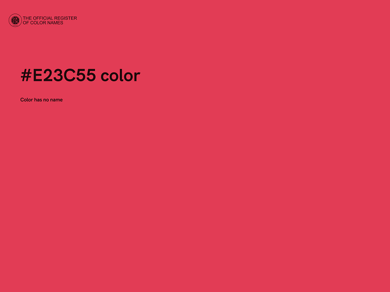 #E23C55 color image