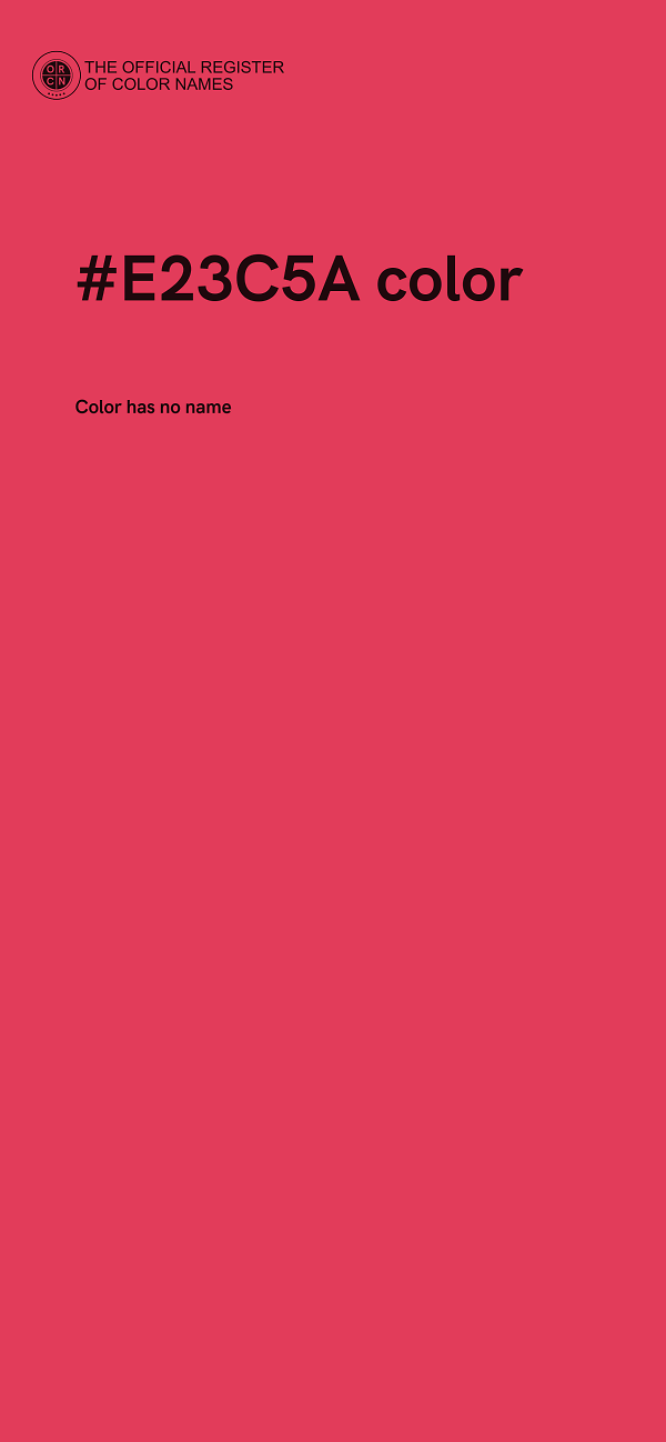 #E23C5A color image