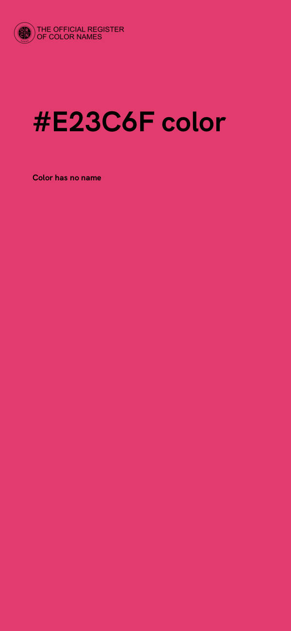 #E23C6F color image