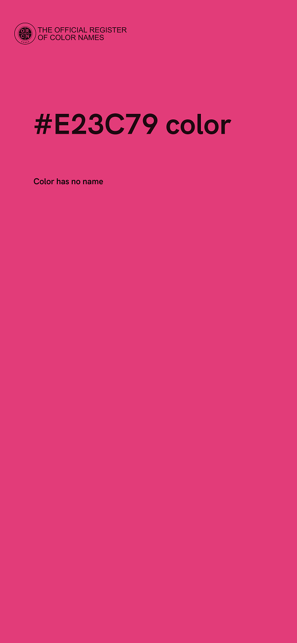 #E23C79 color image