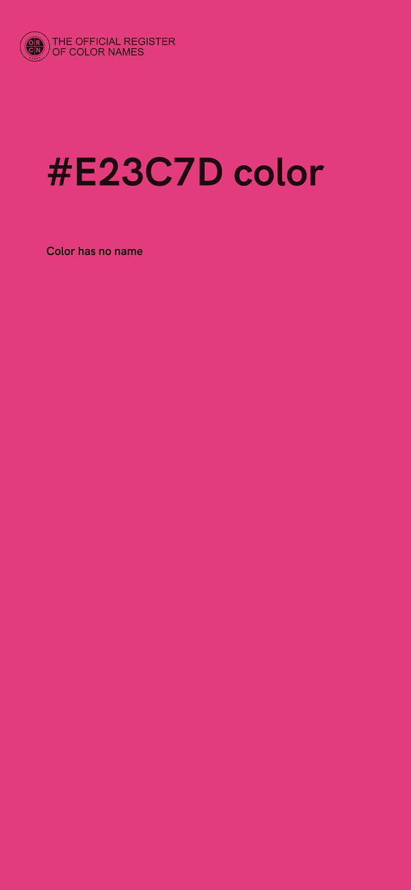 #E23C7D color image
