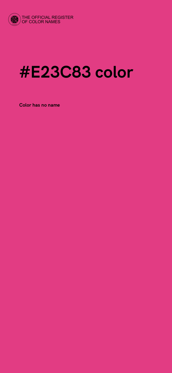 #E23C83 color image