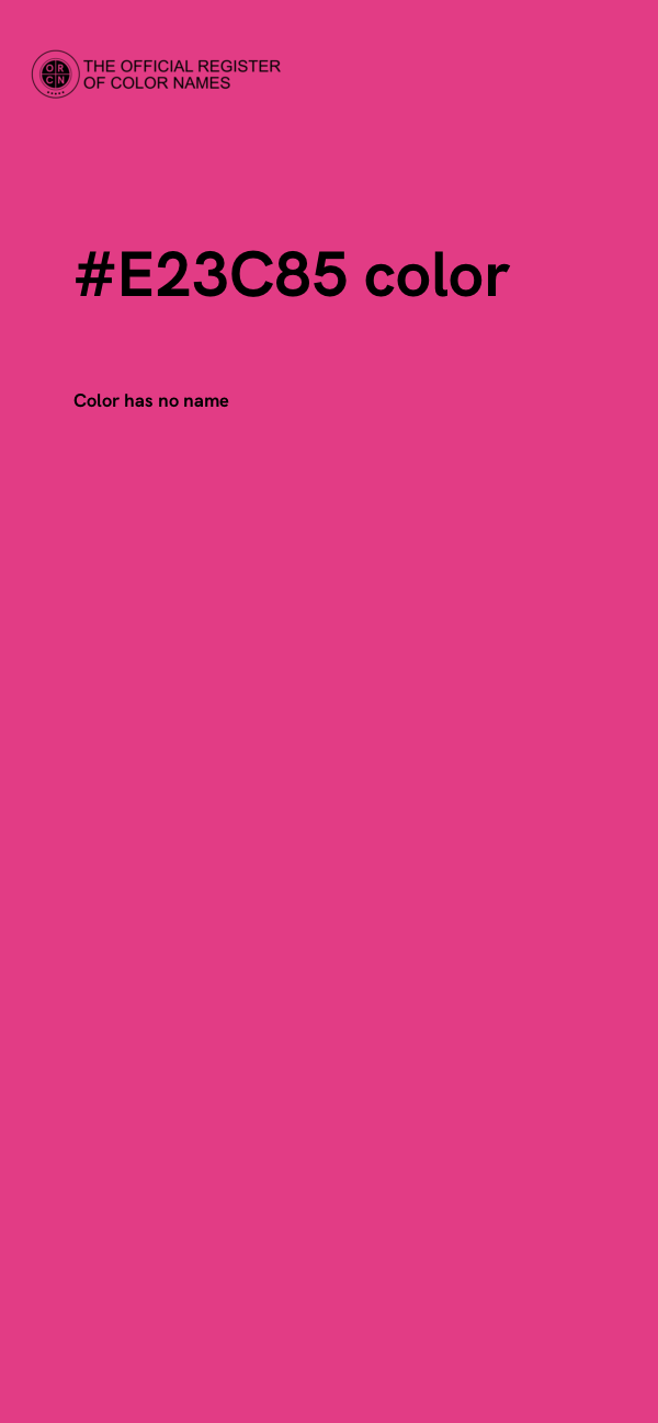 #E23C85 color image