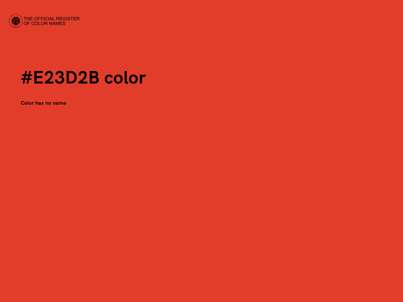 #E23D2B color image