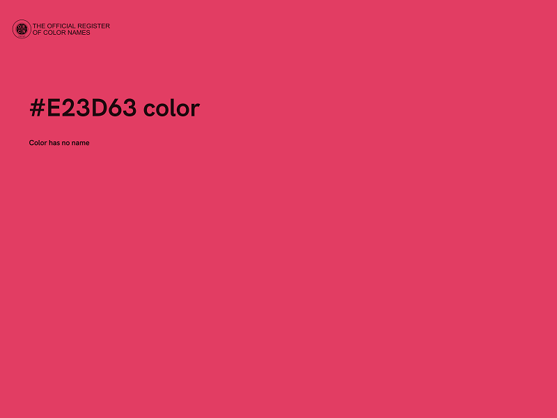 #E23D63 color image