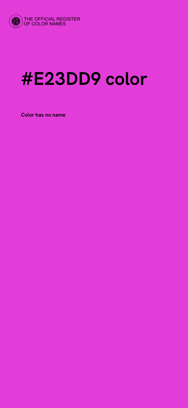 #E23DD9 color image