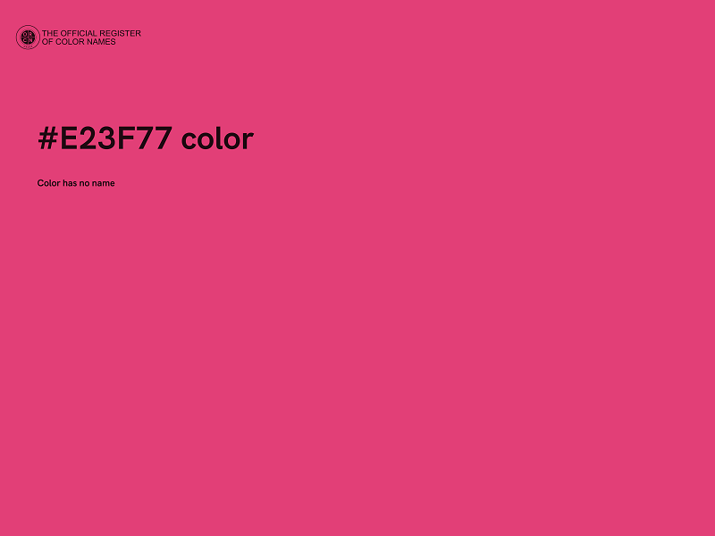 #E23F77 color image