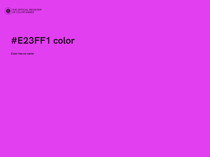 #E23FF1 color image