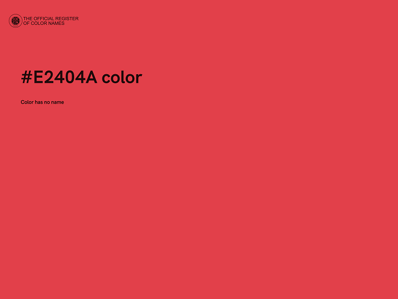 #E2404A color image