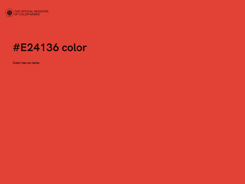#E24136 color image