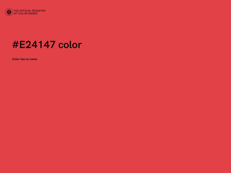 #E24147 color image